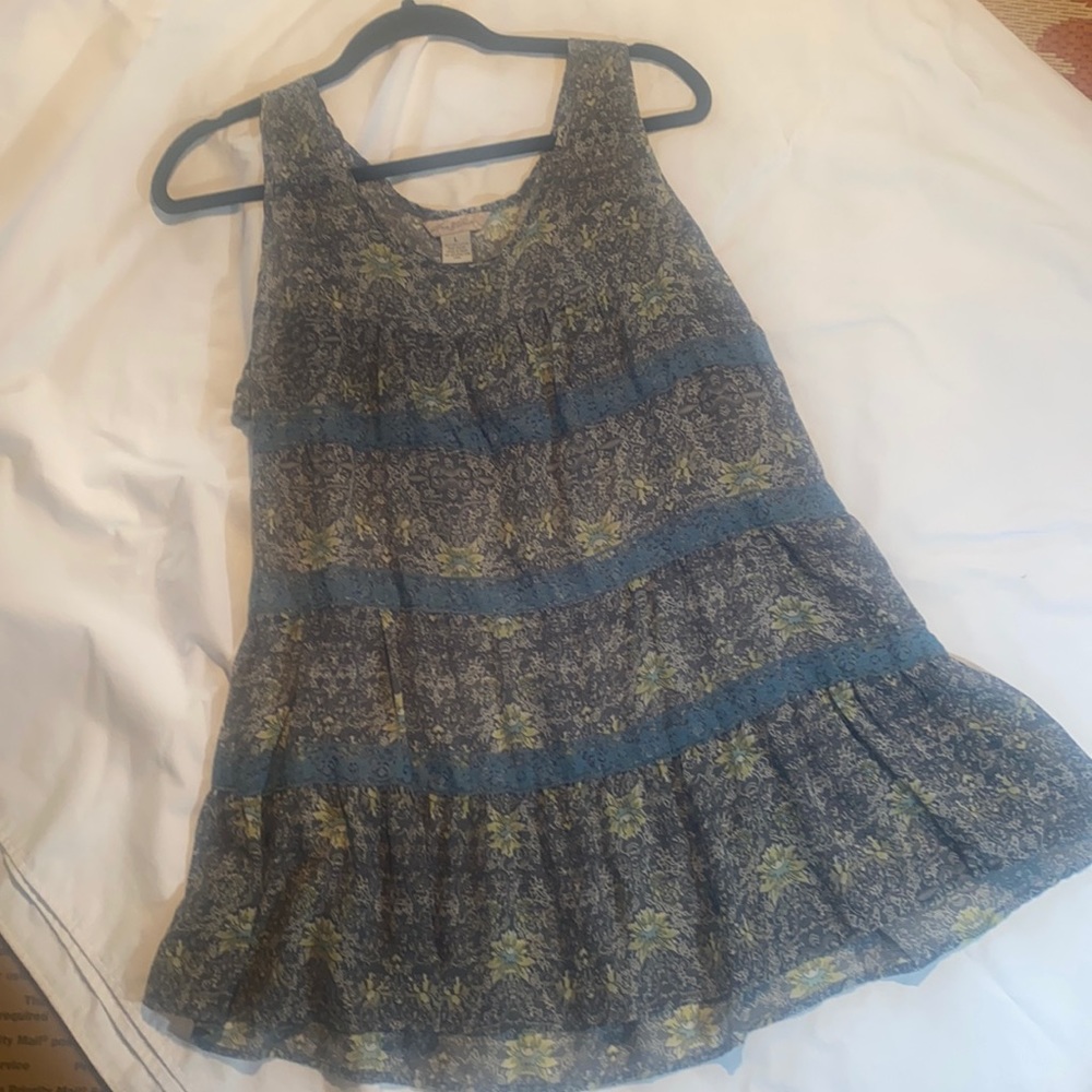 Sheer Sleeveless Tunic L